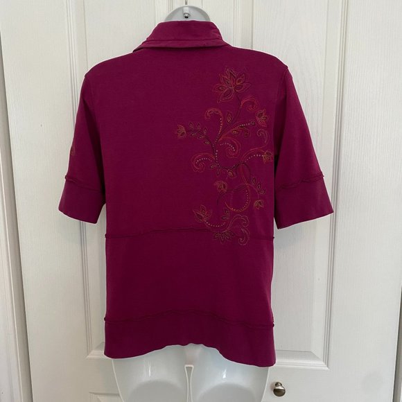 Eddie Bauer Sport short-sleeved, zip-up sweater - Picture 3 of 15